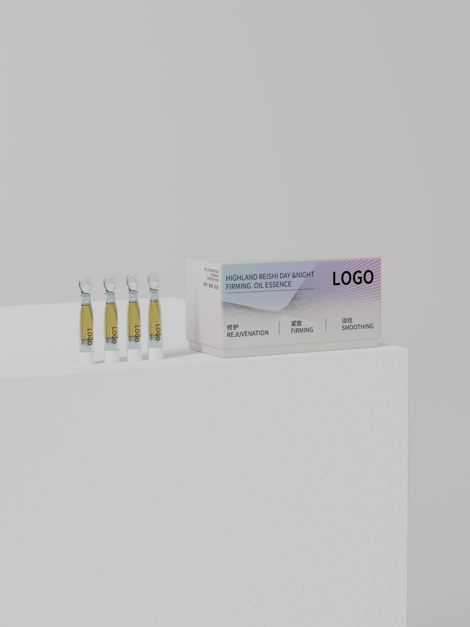 护肤品包装设计示例 - 天地盖小套盒设计